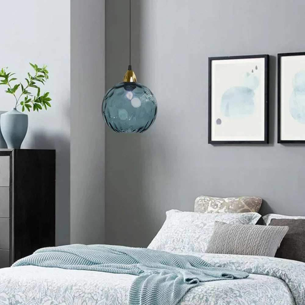 Nordic Glass Globe Pendant Light Fixture | Solvara