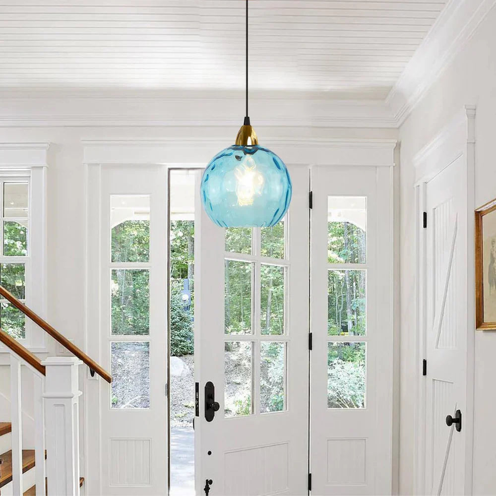 Nordic Glass Globe Pendant Light Fixture | Solvara
