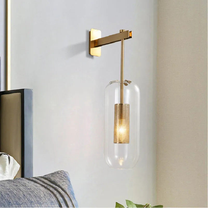 Nordic Glass Wall Sconce for Modern Interiors | Glazora