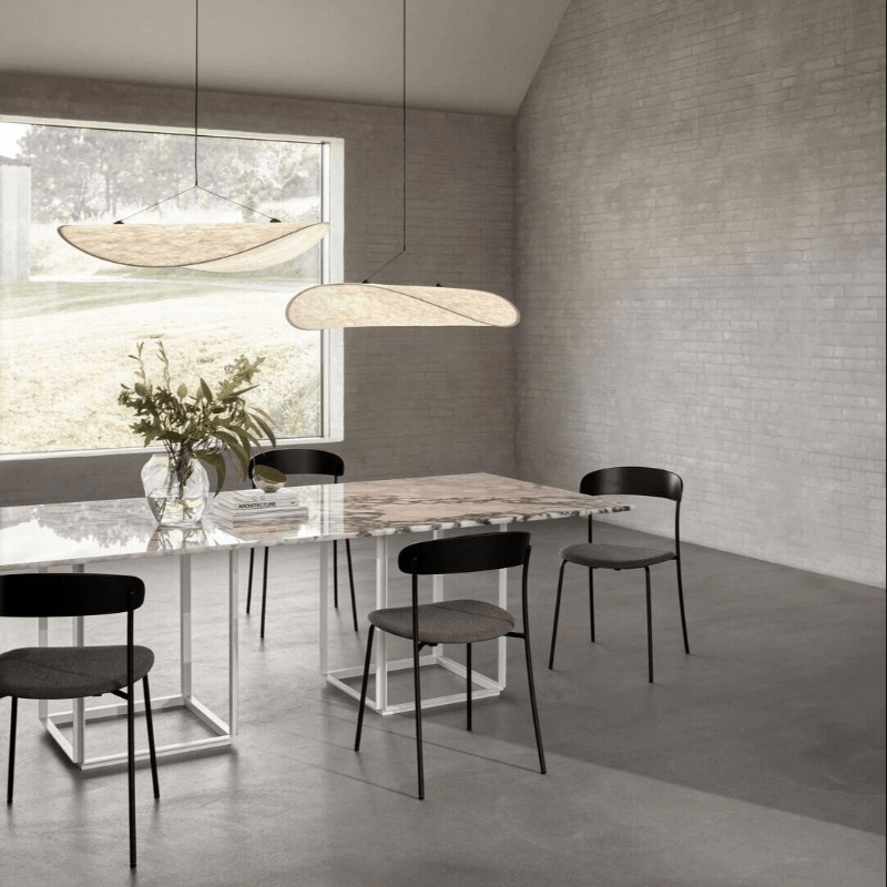 Nordic Japandi Silk Shade Pendant Light Soft Glow | Norlix