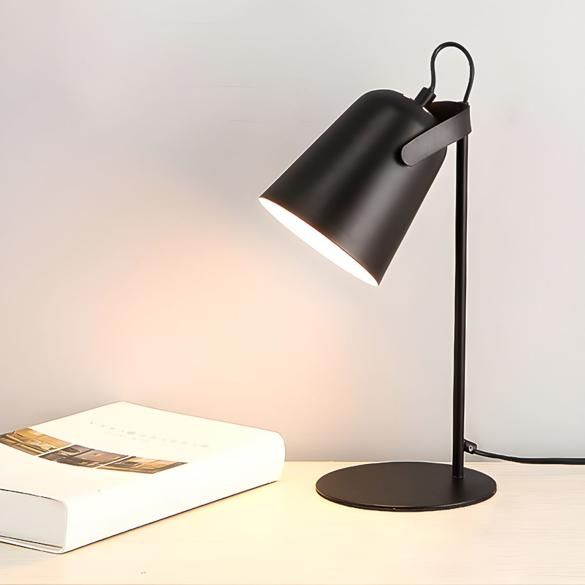 Nordic Metal Bell Shade Table Lamp Modern Style | Lumetix