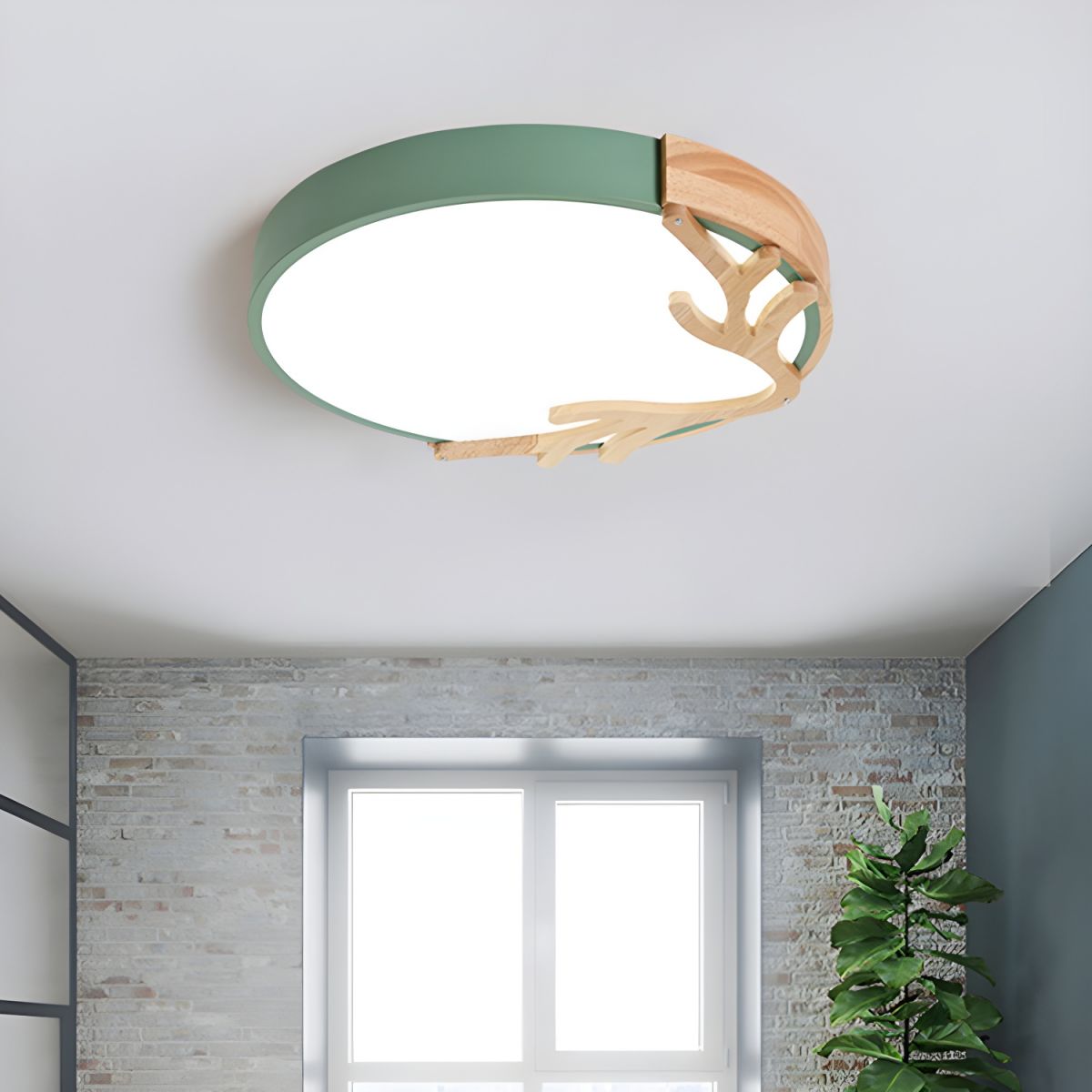 Nordic Metal Flush Mount Ceiling Light for Kids | Calira