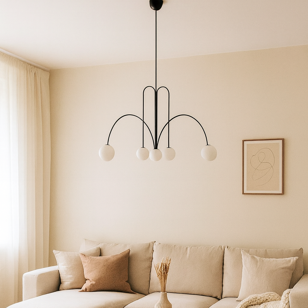 Nordic Metal Glass Pendant Lamp for Modern Spaces | Belrixo