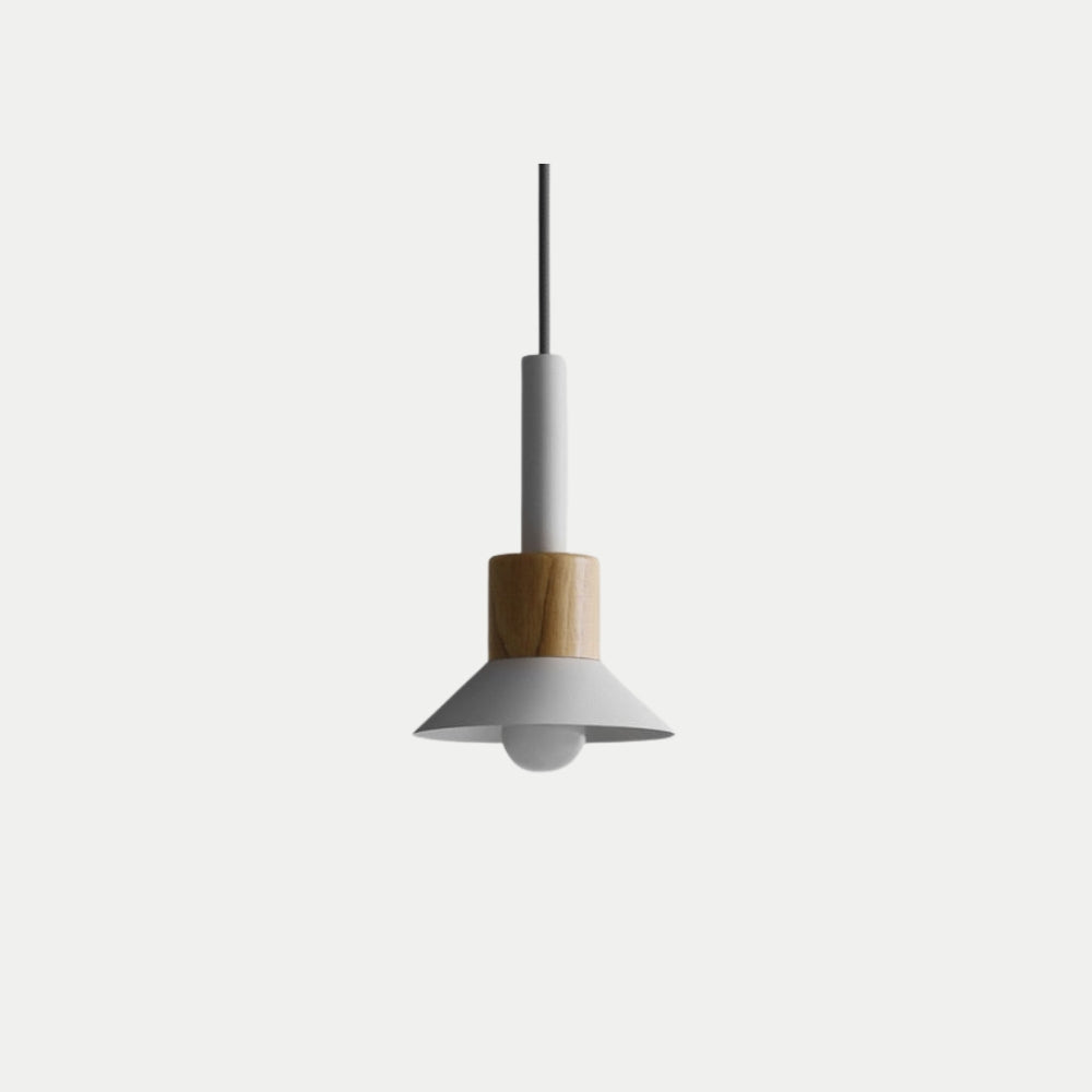 Nordic Metal Wood Pendant Light for Interiors | Orelix