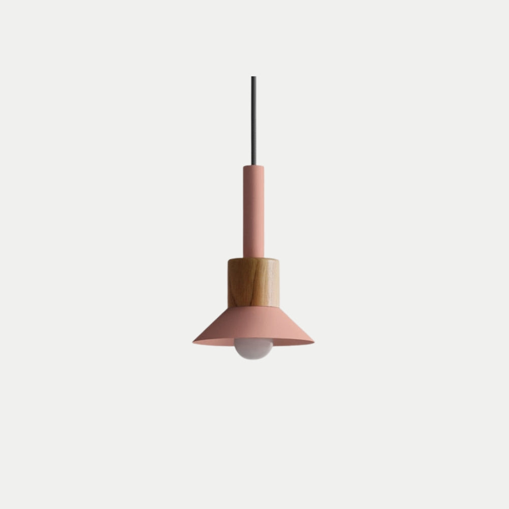 Nordic Metal Wood Pendant Light for Interiors | Orelix
