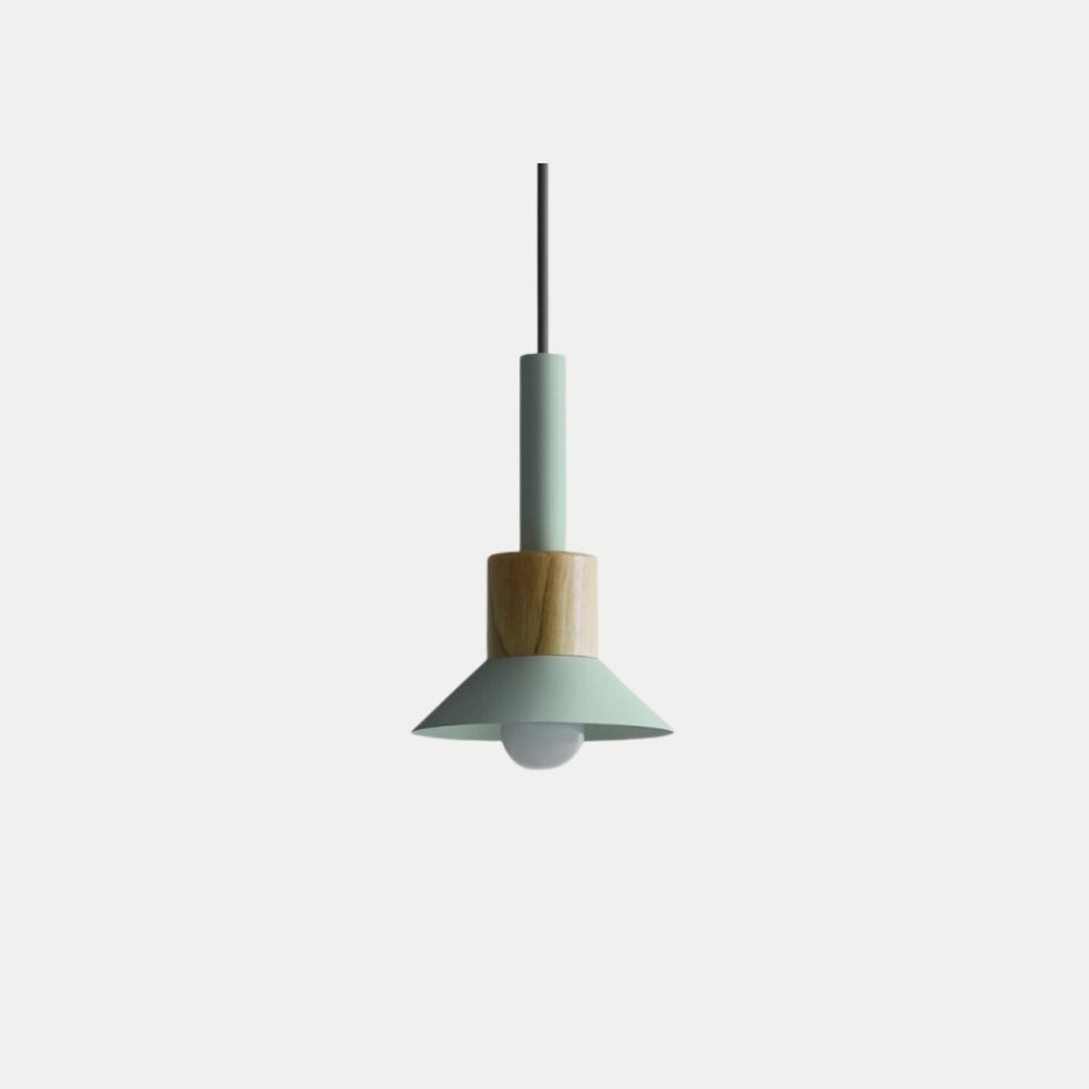 Nordic Metal Wood Pendant Light for Interiors | Orelix
