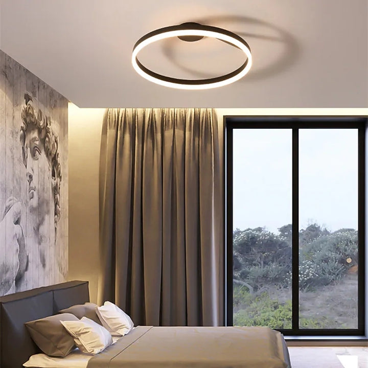 Nordic Minimal Metal LED Ceiling Light Fixture | Lunira