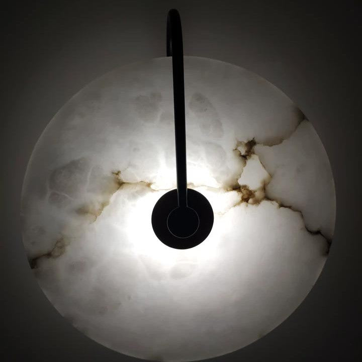 Nordic Natural Alabaster Marble Wall Light Modern Design | Albrin