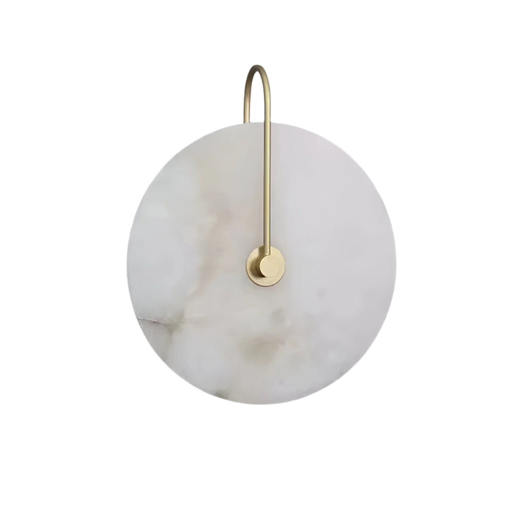 Nordic Natural Alabaster Marble Wall Light Modern Design | Albrin