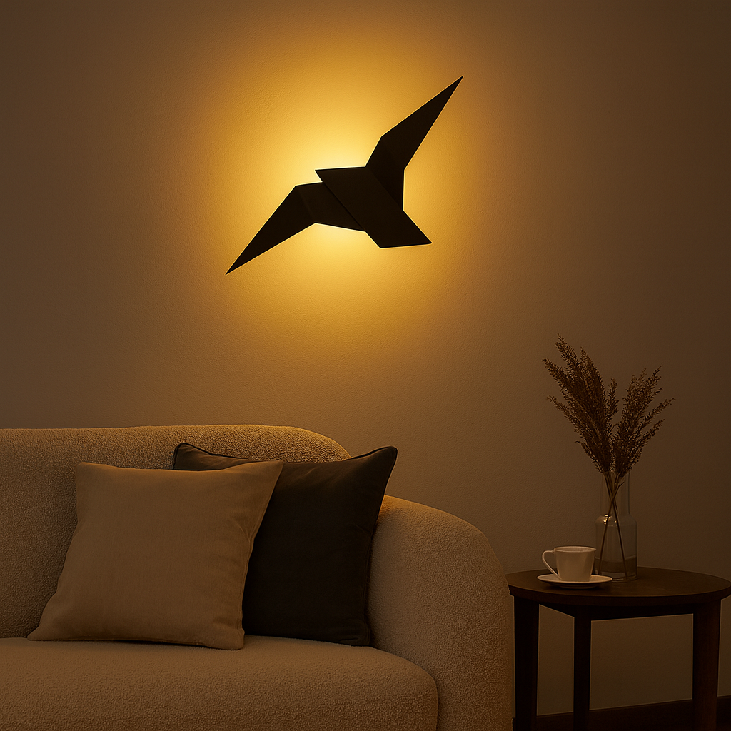 Nordic Origami Metal LED Indoor Wall Light Fixture | Lumvora