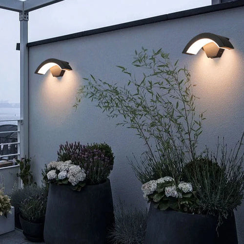 Nordic Outdoor Metal Wall Light with Motion Sensor LED | Worexa