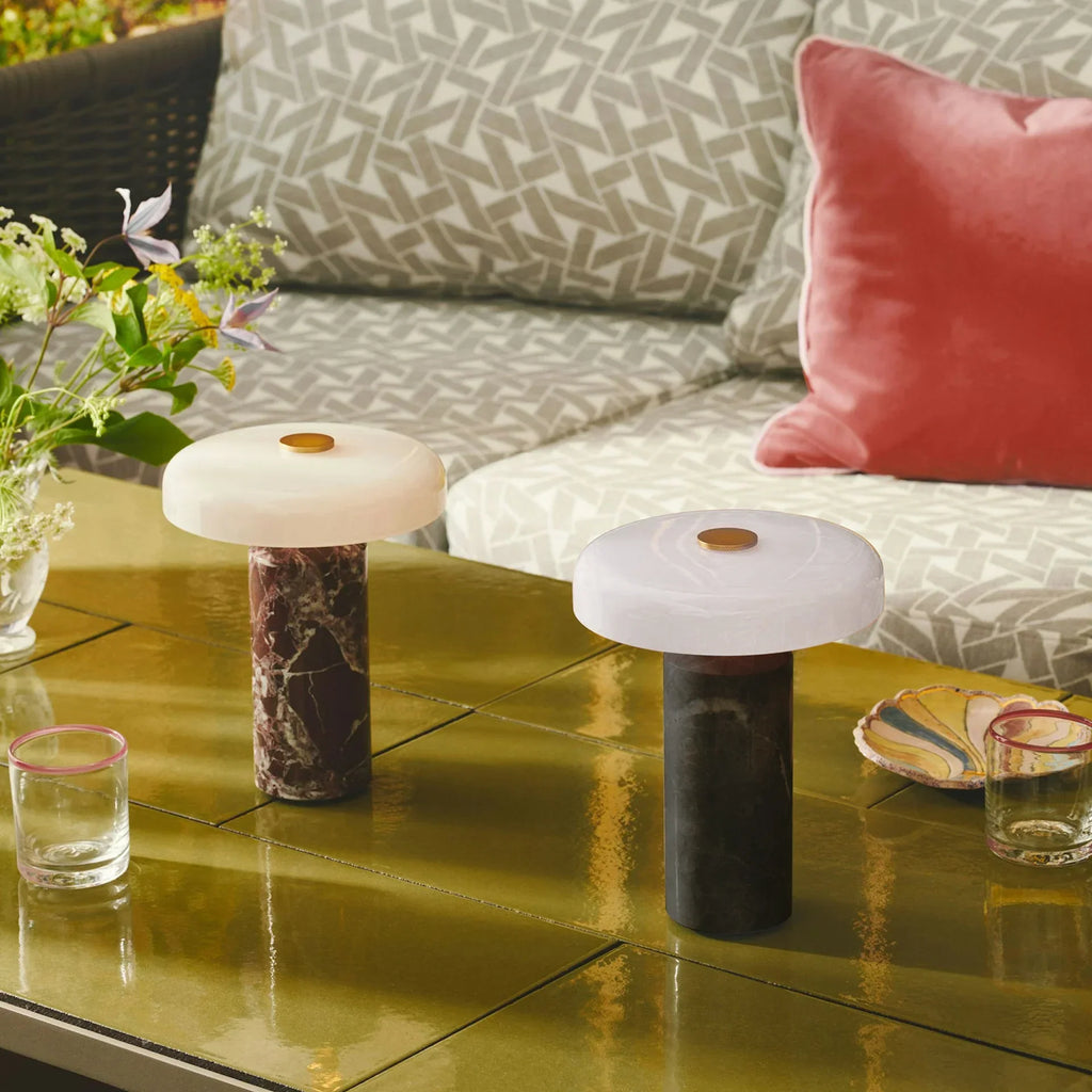 Nordic Portable LED Table Lamp with Marble Base | Nadoma