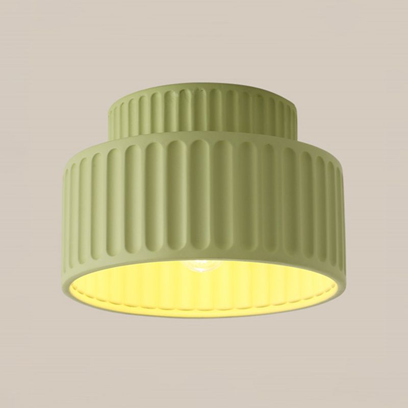 Nordic Resin Cylinder Ceiling Light Flush Mount | Vionne