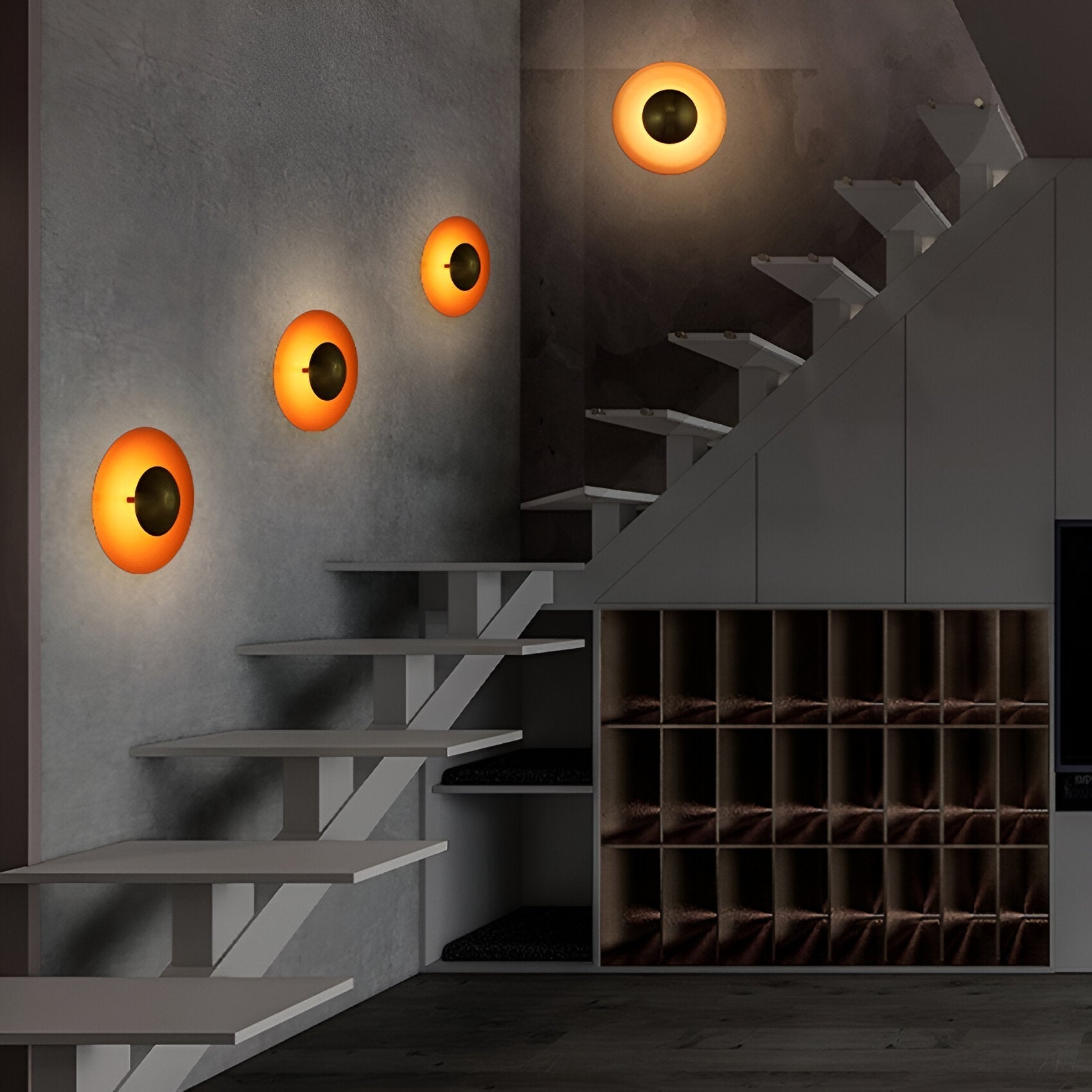 Nordic Round Metal LED Wall Light for Interiors | Tavena