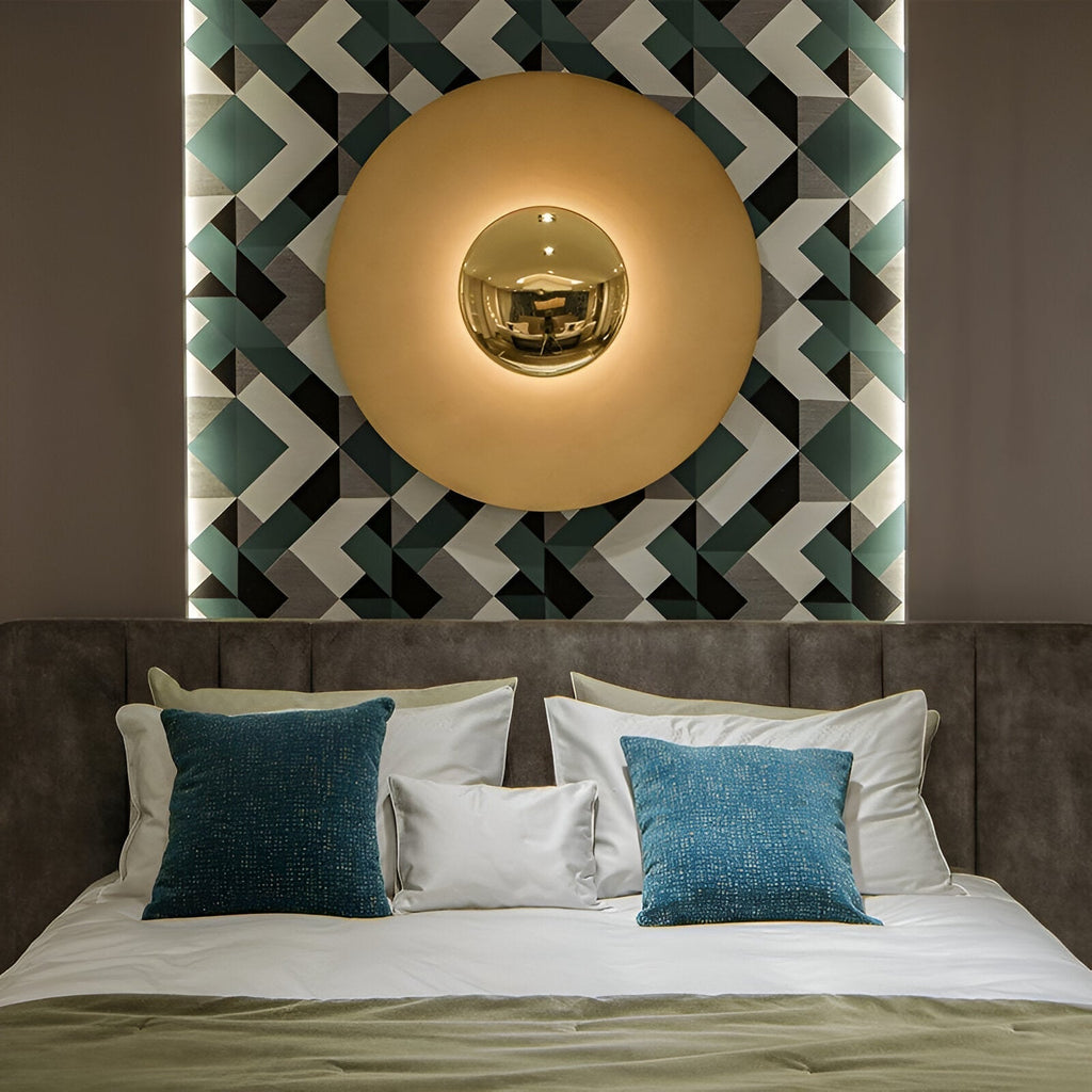 Nordic Round Metal LED Wall Light for Interiors | Tavena