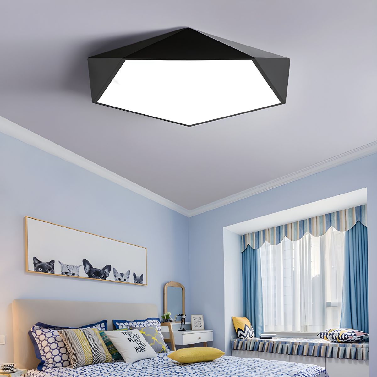 Nordic Slim Acrylic LED Flush Mount Ceiling Light | Senara
