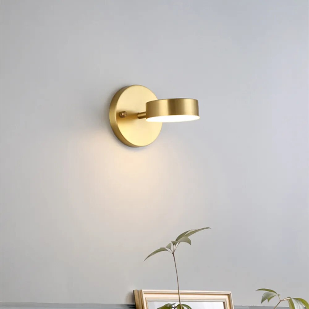Nordic Style Black Gold LED Wall Light Fixture | Rovexa