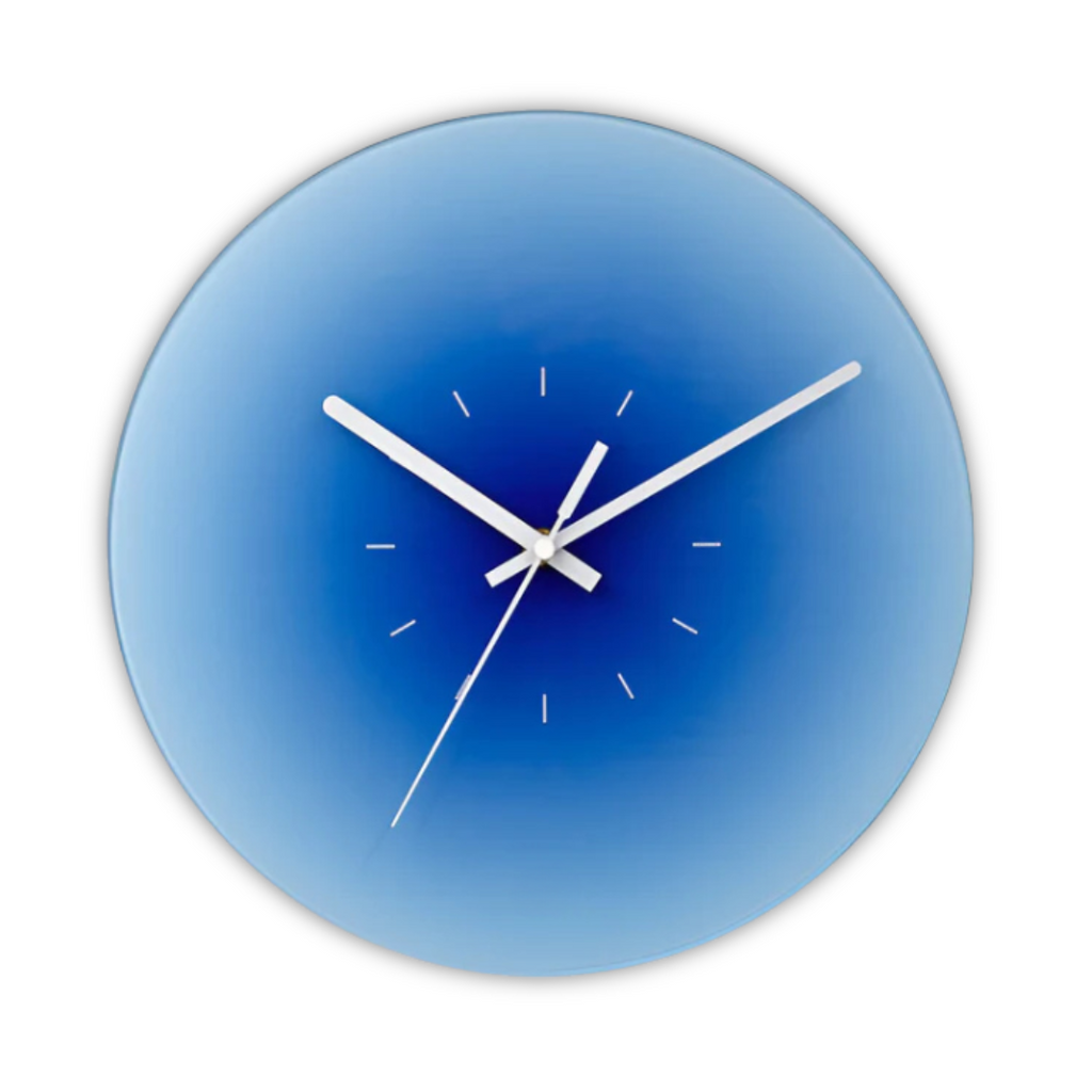 Nordic Style Glass Face Silent Quartz Wall Clock | Norlume