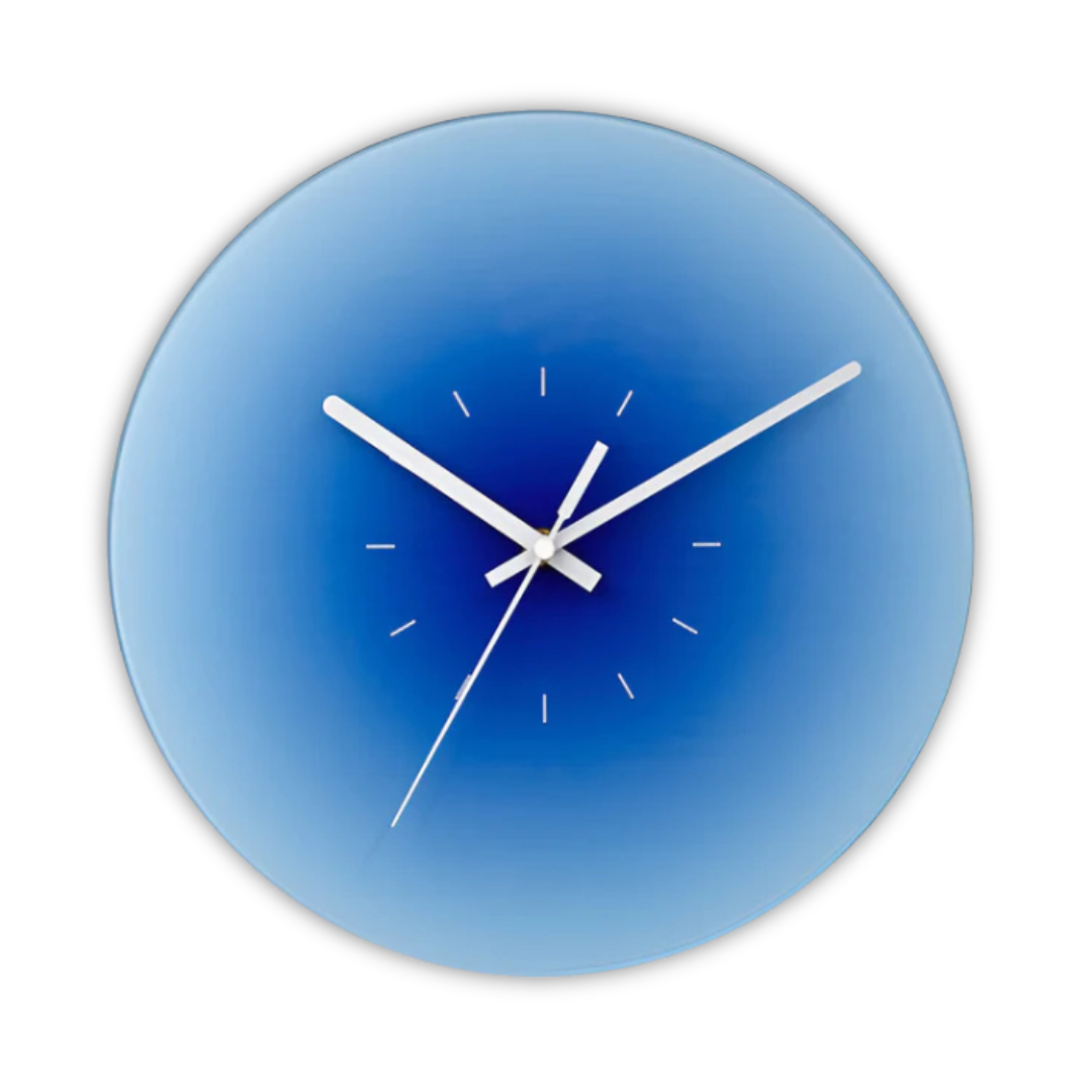 Nordic Style Glass Face Silent Quartz Wall Clock | Norlume