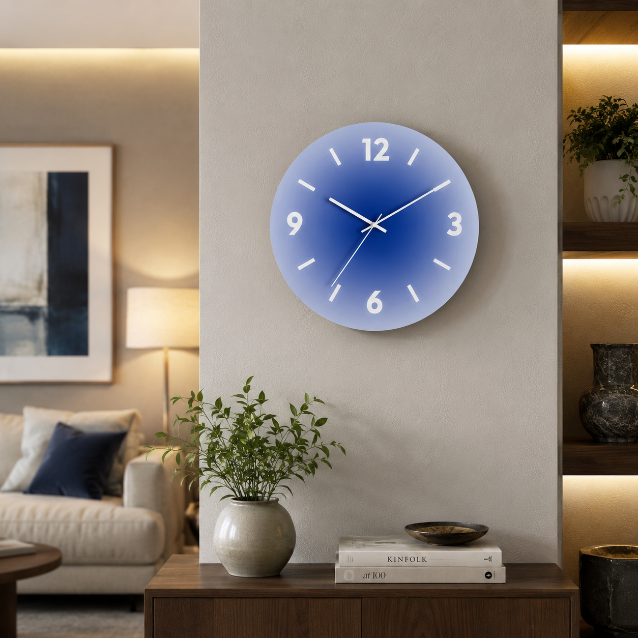Nordic Style Glass Face Silent Quartz Wall Clock | Norlume