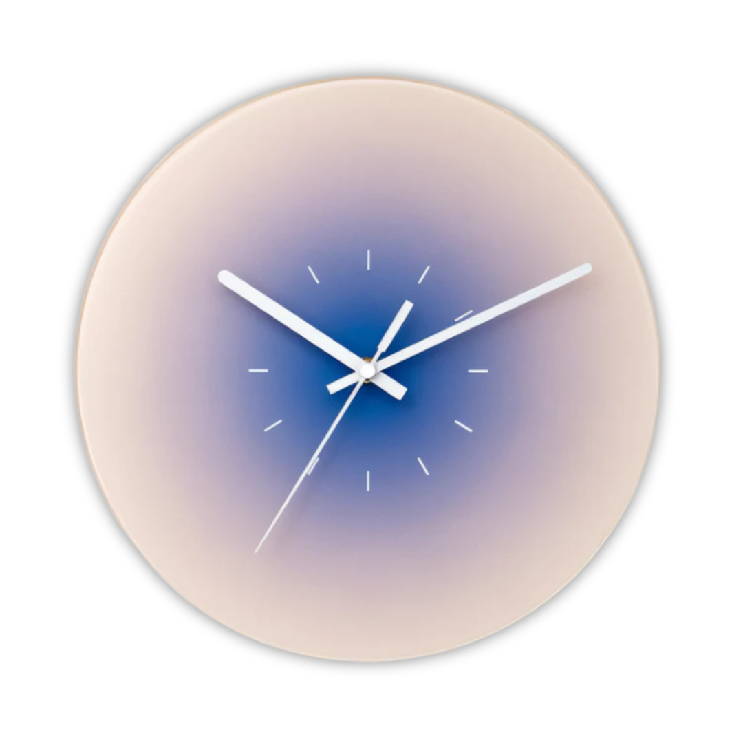 Nordic Style Glass Face Silent Quartz Wall Clock | Norlume
