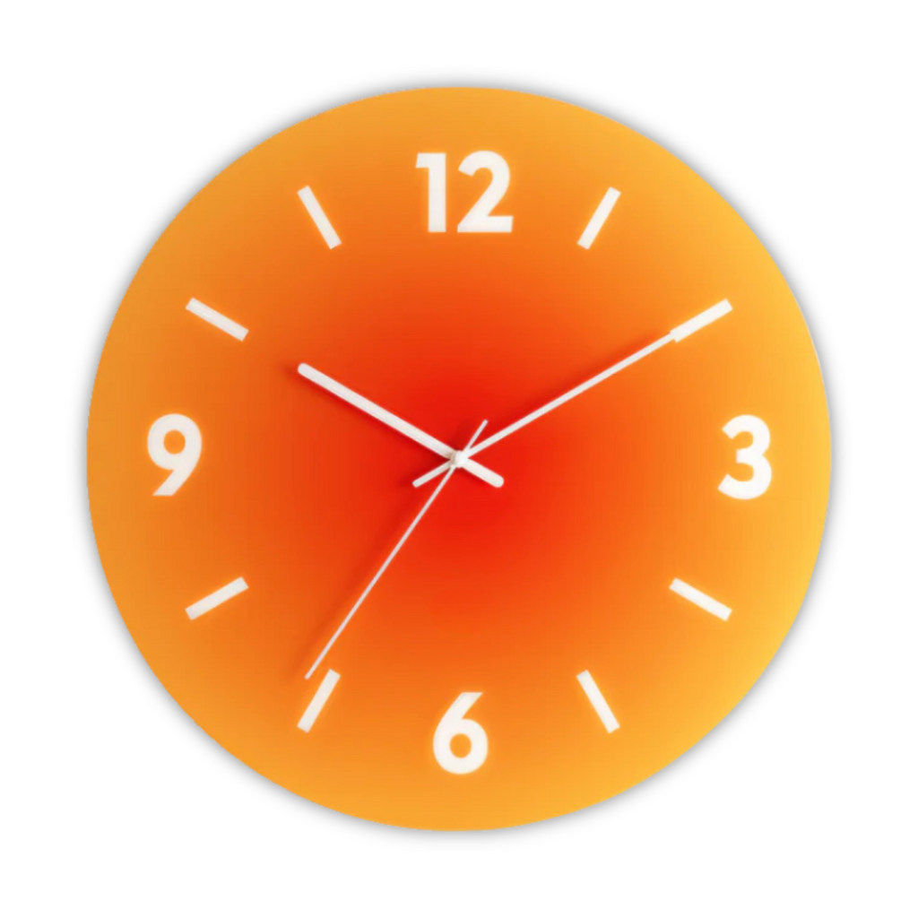 Nordic Style Glass Face Silent Quartz Wall Clock | Norlume