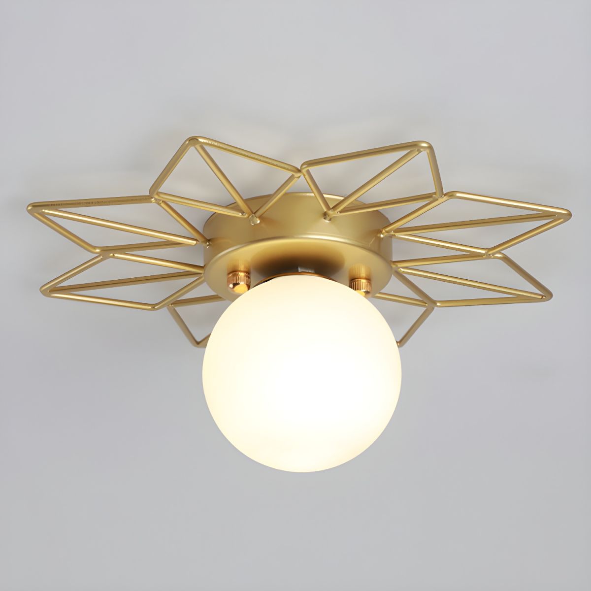 Nordic Style Glass Flush Ceiling Light Fixture | Liorvo
