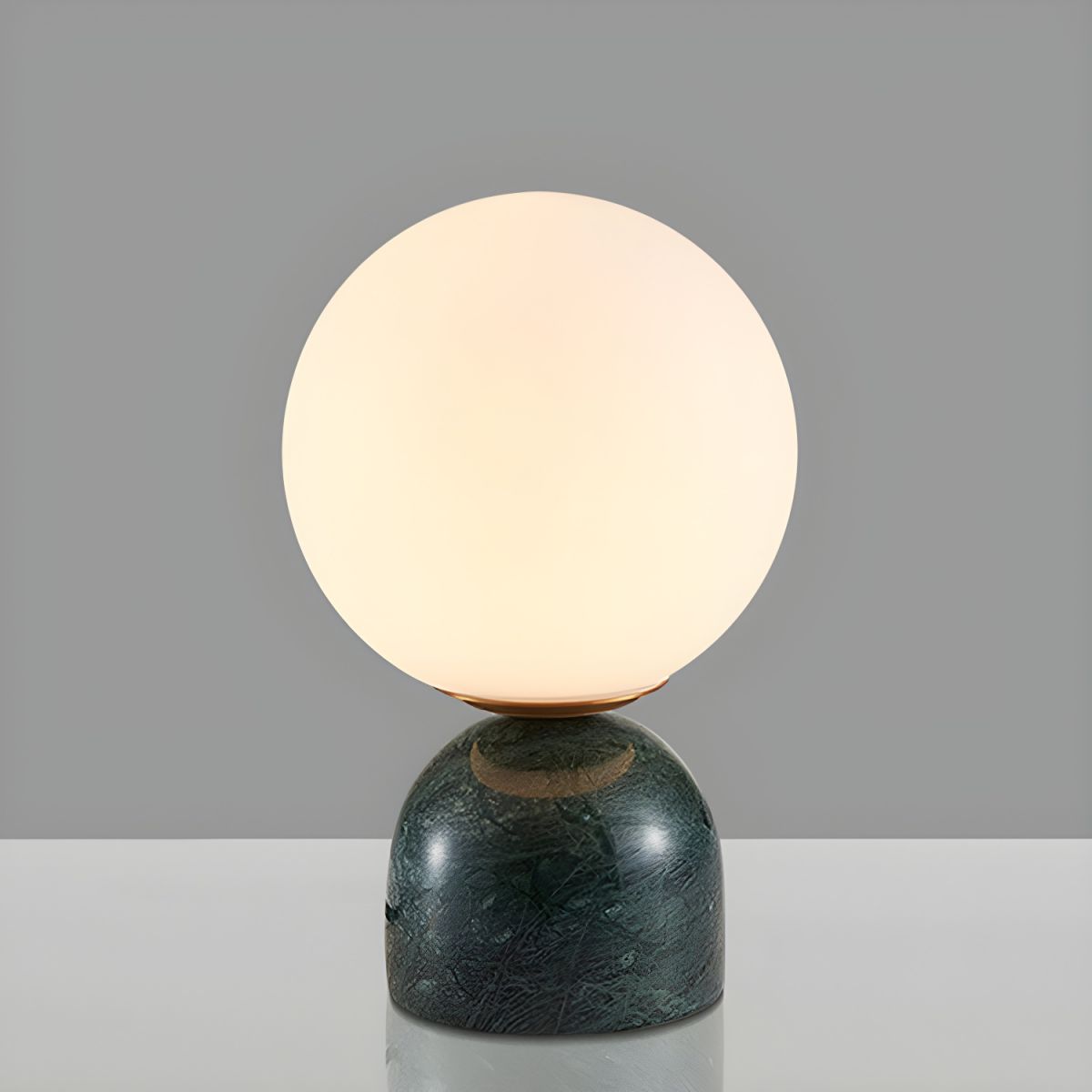 Nordic Style Globe Glass Table Lamp Marble Base | Liora