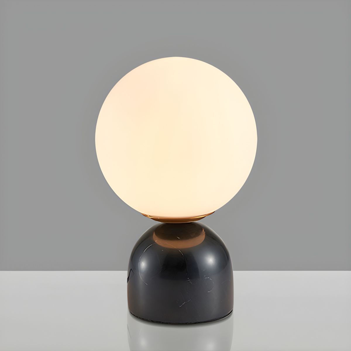 Nordic Style Globe Glass Table Lamp Marble Base | Liora