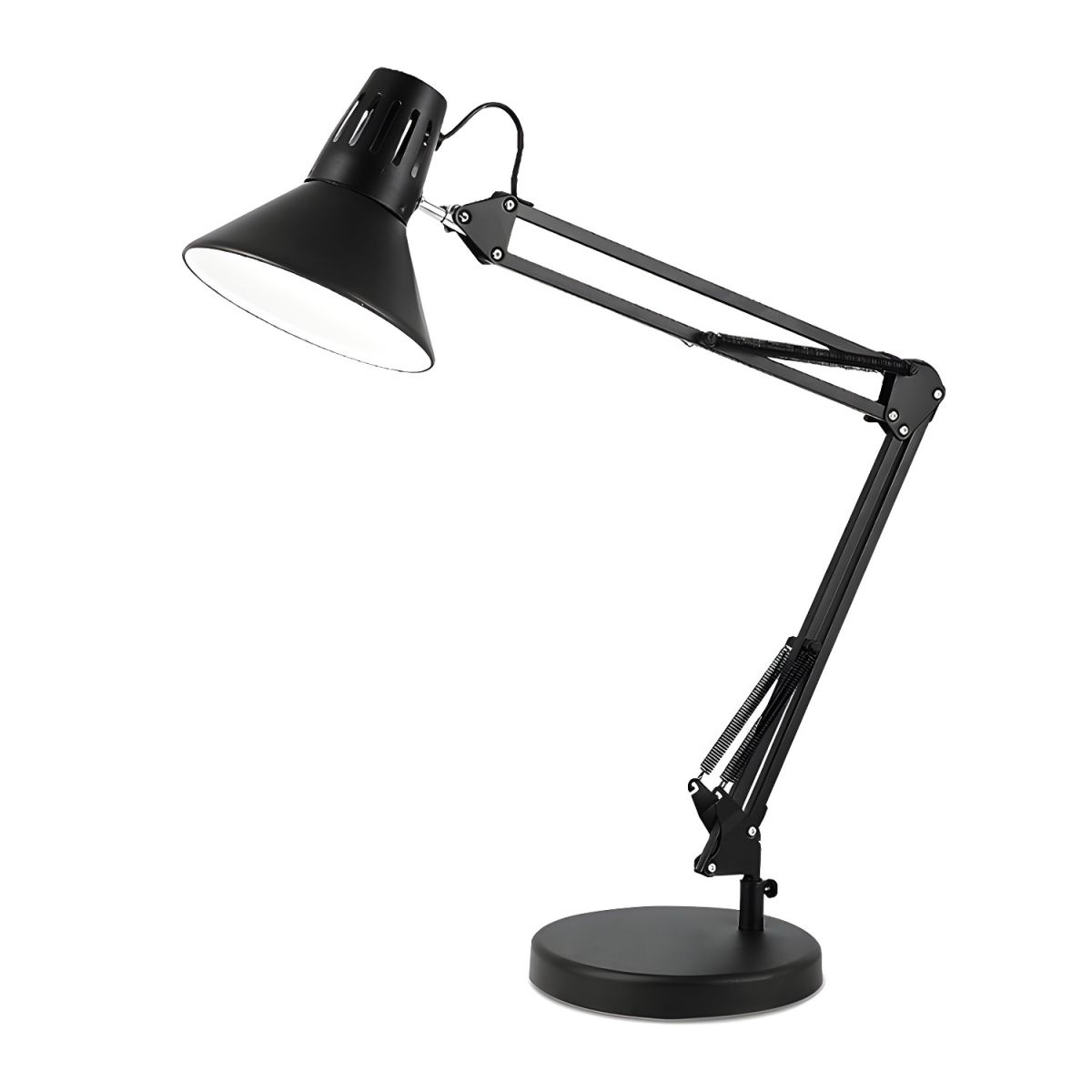 Nordic Style Table Lamp with Metal Cone Shade | Herness
