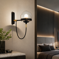 Nordic Vintage Glass Globe Wall Light Fixture Lamp | Helvino