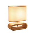Nordic Wood Base Table Lamp with Fabric Shade | Lumirae
