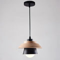 Nordic Wood and Metal LED Pendant Light Fixture | Lurenta