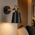 Nordic Wood and Metal Wall Light for Home Use | Lumnora