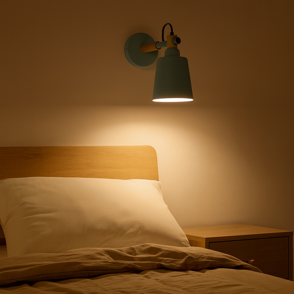 Nordic Wood and Metal Wall Light for Home Use | Lumnora