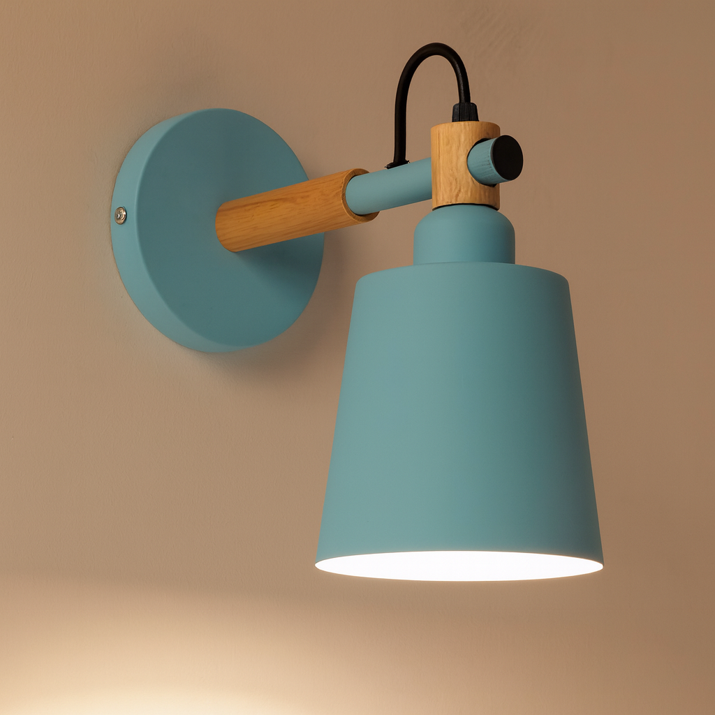 Nordic Wood and Metal Wall Light for Home Use | Lumnora
