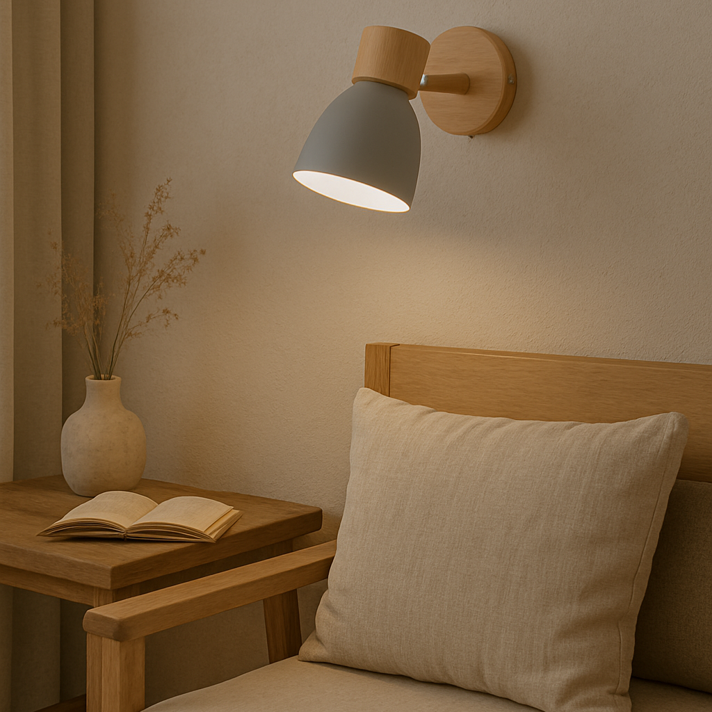 Nordic Wooden Wall Sconce for Cosy Compact Spaces | Darnova