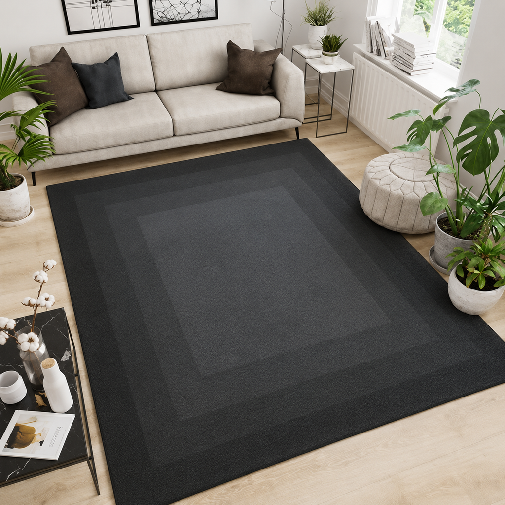 Ombre Gradient Polyester Nordic Living Room Rug | Vandalo