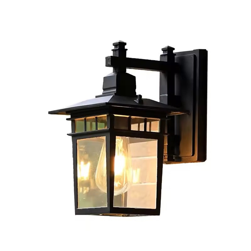 Outdoor Aluminium Wall Lamp with Glass Shade | Alnexo