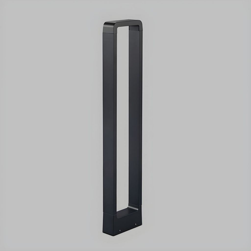 Outdoor Metal Pillar Light Glass Shade Modern Design | Marvexo