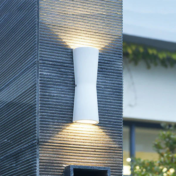 Outdoor Metal Torch Wall Light Minimalist LED Design | Bonvex