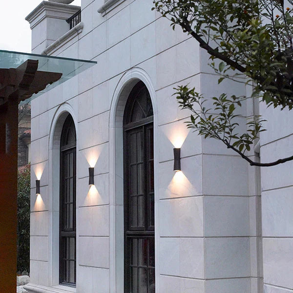 Outdoor Metal Torch Wall Light Minimalist LED Design | Bonvex