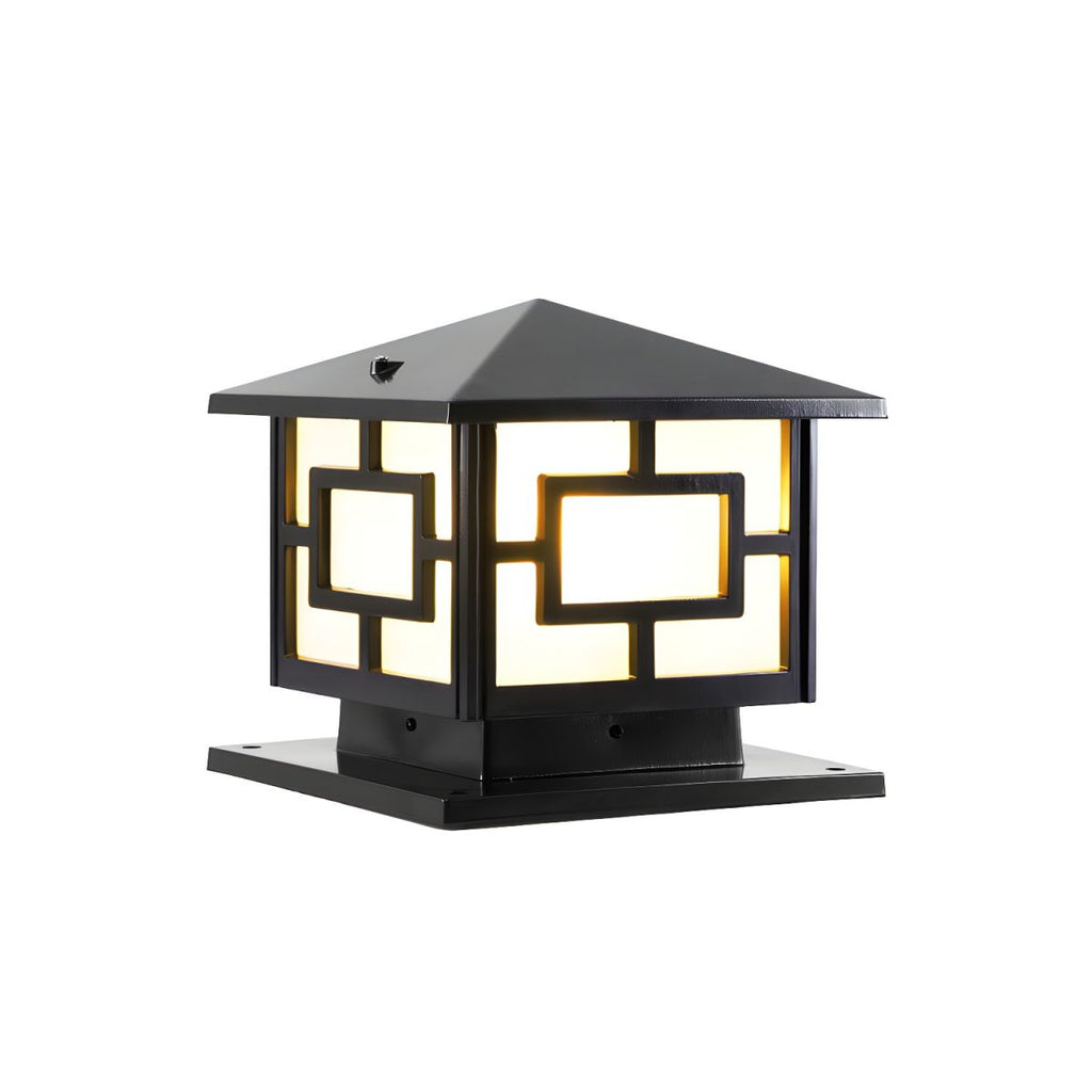 Outdoor Pier Mount Light Acrylic Single Bulb Fixture | Quelnico