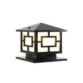 Outdoor Pier Mount Light Acrylic Single Bulb Fixture | Quelnico