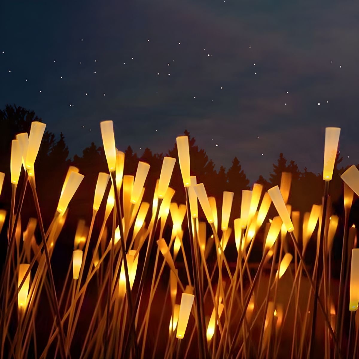 Outdoor Reed Style Acrylic Ground Light Minimal | Yernico