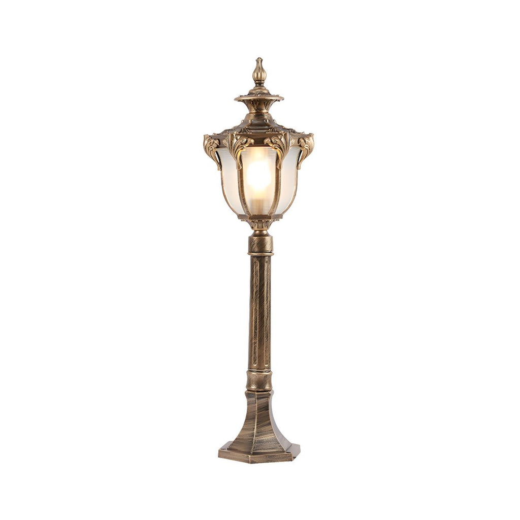 Outdoor Retro Light with Prismatic Glass Bell Shade | Zorvix