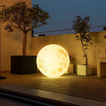 Outdoor Round Solar LED Light Multi Colour Resin Design | Korvane