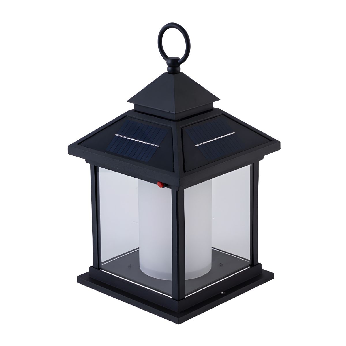 Outdoor Solar LED Metal Wall Light Rectangular Modern | Dorvexi