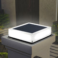 Outdoor Solar LED Pillar Light Modern Plastic White | Sarvane