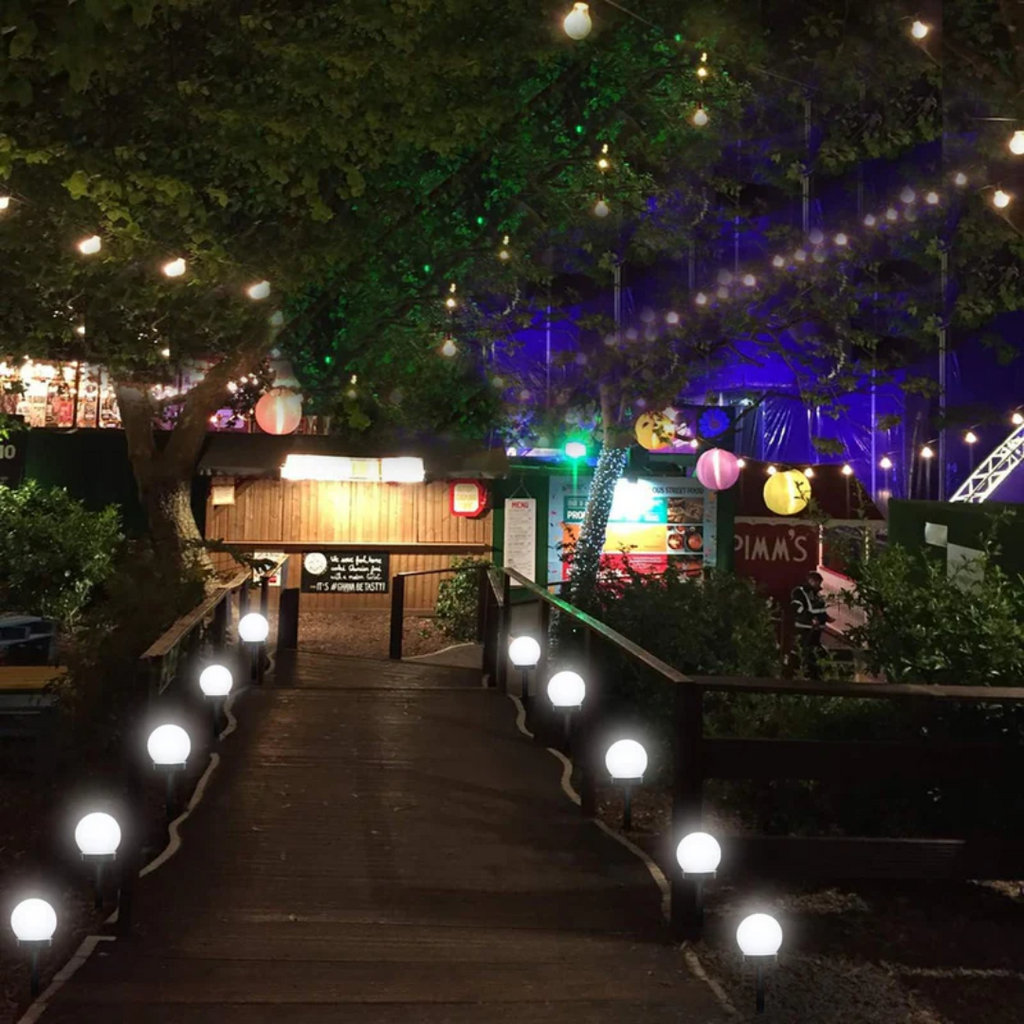 Outdoor Solar Spherical Garden Path Lights for Walkways | Dorvix